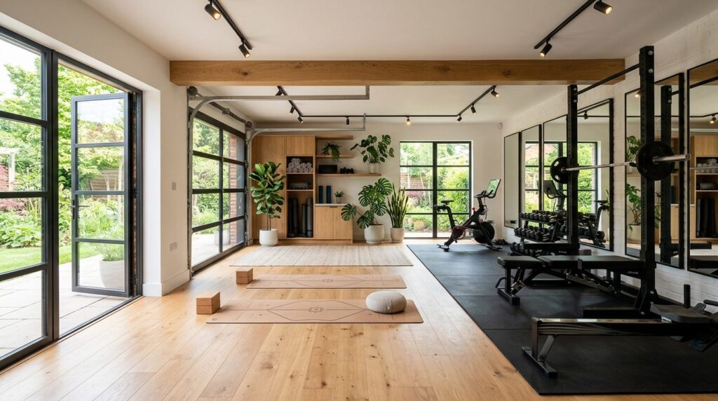 High-quality stock photo of a spacious garage conversion fea