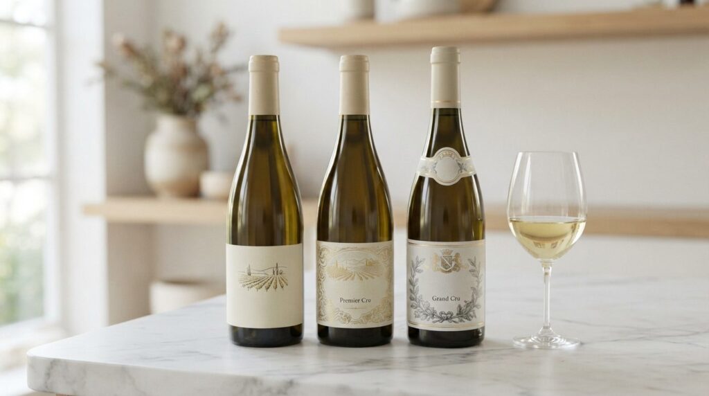 Close-up professional product photography of three distinct 